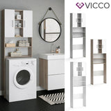 Vicco Scaffale per lavatrice Luis Armadietto per bagno 190x64cm Lavatrice