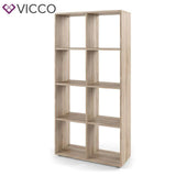 Vicco Divisorio per stanze Scutum Libreria sonoma con 8 scomparti Scaffale