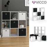 VICCO Divisorio HYLADA 9 scomparti Bianco Scaffale verticale Armadio Libreria