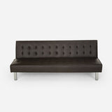 Divano letto 2 posti in similpelle reclinabile design moderno