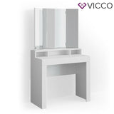 Vicco Toeletta da trucco Nora bianco Specchio Toilette Toeletta make-up con cass