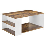 TAVOLINO TAVOLO TAVOLINO TAVOLO SALOTTO DIVANO TAVOLO MENSOLA BIANCO/Quercia