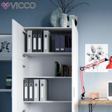 VICCO Armadio per le pratiche FRANK bianco Armadio 2 ante Libreria Scaffale