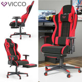 VICCO Sedia da gioco ALPHA Racing Sedia Poltrona Sedia per ufficio Poltrona capo