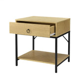 TAVOLINO comò comodino armadietto notte notte Comò Mensola Quercia/Nero