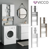 Vicco Scaffale per lavatrice Luis Armadietto per bagno 190x64cm Lavatrice