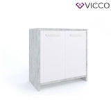Vicco Mobile sottolavabo Kiko Armadietto per lavandino Cemento
