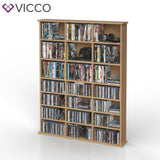 VICCO Scaffale multimediale JUKEBOX CD DVD Bluray Scaffale Scaffale verticale Sc