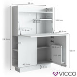 Vicco Desk Alena Shelf per mensola da ufficio e scrivania