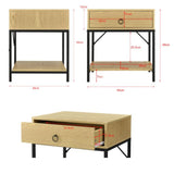 TAVOLINO comò comodino armadietto notte notte Comò Mensola Quercia/Nero