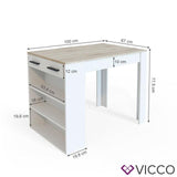Vicco Tavolino bar Repose Tavolino alto Tavolino lounge Bancone tavolo Tavolo da