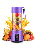 CASARIA Miscelatore Frullatore Elettrico Portatile Senza Fili, Mini Frullatore Con 6 Lame, Ricaricabile Tramite Usb,