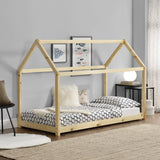 Culla Casa Legno Bettenhaus Hausbett Bambini Letto Con Materasso