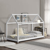 Culla Casa Legno Bettenhaus Hausbett Bambini Letto Con Materasso