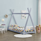 Letto Legno Hausbett Bambini Casa con Materasso