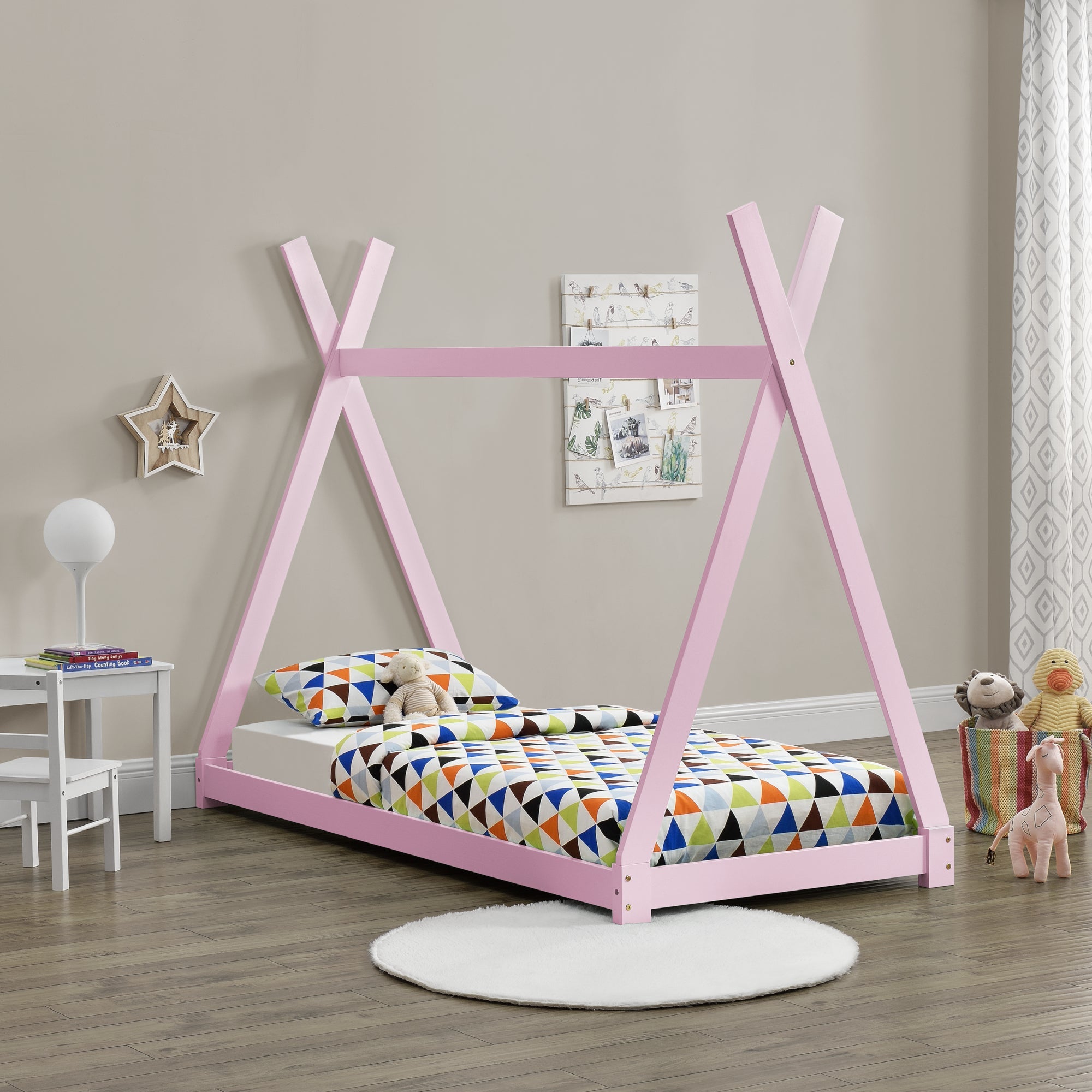 Letto Legno Hausbett Bambini Casa con Materasso