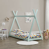 Letto Legno Hausbett Bambini Casa con Materasso