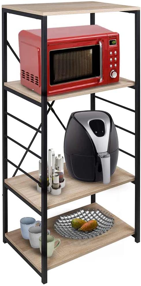 Scaffale Mobile da Cucina per Elettrodomestici e Stoviglie Stile