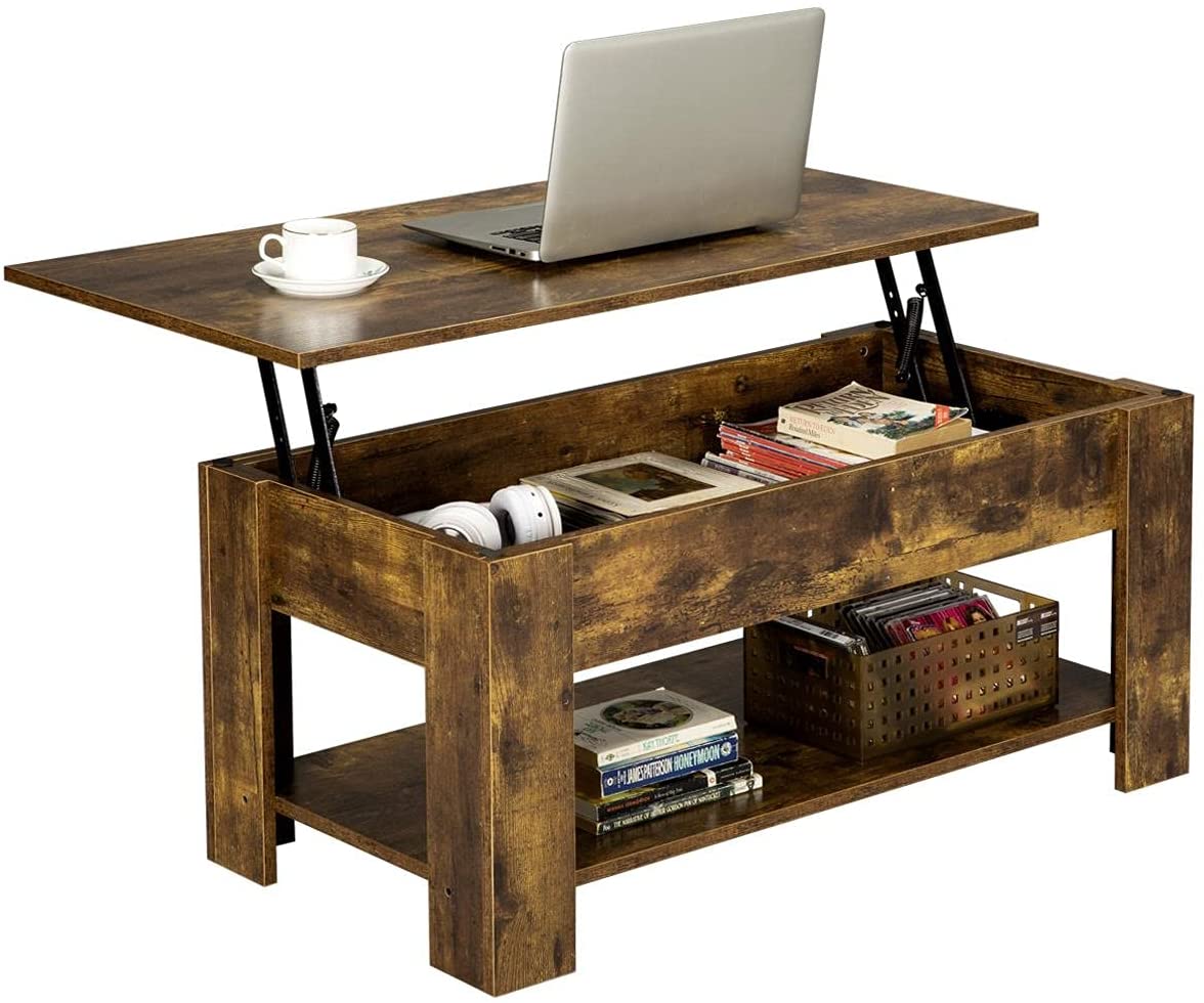 Tavolino da caffè, tavolo elevabile da casa, letto pigro, scrivania,  elegante, divano in legno massello, tavolino laterale, divano regolabile,  scrivania per laptop, sollevamento mobile, scrivania, pi : : Casa  e cucina