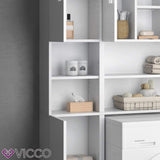 VICCO Armadio complementare scaffale per lavatrice mobile da bagno armadio