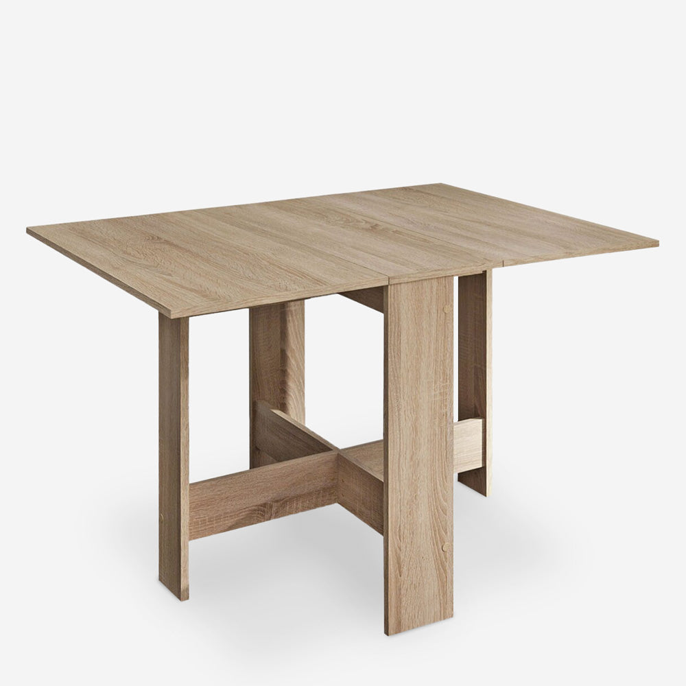Tavolo da muro pieghevole in legno bianco senza sedia – Vicco