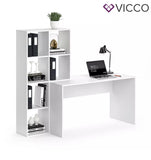 Vicco Scrivania + Scaffale Mara Divisorio Tavolo per computer Tavolo da lavoro