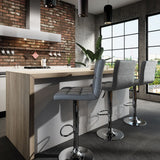 Sgabello da bar grigio Set di 2