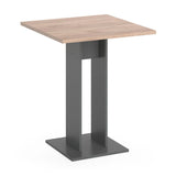 Tavolo da pranzo " 65x65 cm antracite/goldcraft