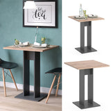 Tavolo da pranzo " 65x65 cm antracite/goldcraft