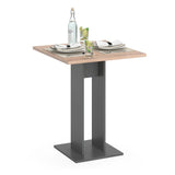 Tavolo da pranzo " 65x65 cm antracite/goldcraft