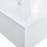 Mensola da parete con cassetto - Bianco laccato lucido