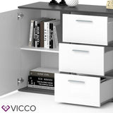 VICCO Credenza NOVELLI Credenza alta Cassettone Madie Scaffale 2 ante Scaffale