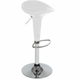 Set 2 Sgabelli Cucina Regolabile Acciaio Sgabello Girevole Bianco Casa Bar