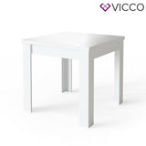 Tavolo da cucina Namos 80x80cm bianco piccolo quadrato Vicco