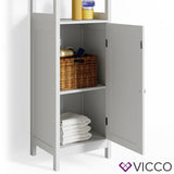 Vicco mobile per bagno Bianco Specchiera Credenza di base per lavabo Armadio per