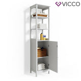 Vicco mobile per bagno Bianco Specchiera Credenza di base per lavabo Armadio per