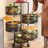 Carrello Trolley Cucina in Metallo 6 Ripiani 30 x 85 cm 4 Ruote Salvaspazio Nero