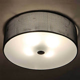 Lampadario a Sospensione Con Strass di Diamante e Vetro 160W Moderno 40cm Nero