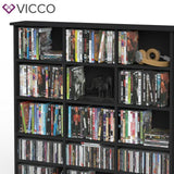 VICCO Scaffale multimediale JUKEBOX CD DVD Bluray Scaffale Scaffale verticale Sc