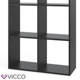 VICCO Divisorio - 6 scomparti Armadio Libreria Scaffale verticale Armadio alto