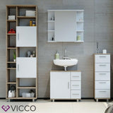 VICCO Mobile da bagno ILIAS Bagno Specchio Scaffale Credenza di base Armadio