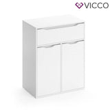 Vicco Scaffale per il bucato Ruben bianco Cesto del bucato Cassettone Guardaroba