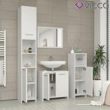 Vicco Mobiletto bagno medio Kiko Armadietto bagno Bianco