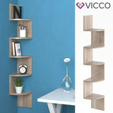 Vicco Scaffale ad angolo Snake Scaffale a parete Libreria Sonoma