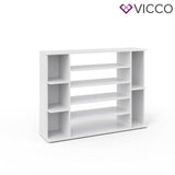 Vicco Scrivania Levin bianco Cassettiera per scarpe Scaffale per scarpe Vano