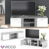 VICCO TV Credenza bassa NOVELLI 155 cm Credenza Armadio per tv Tavolino per tv