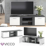 VICCO TV Credenza bassa NOVELLI 155 cm Credenza Armadio per tv Tavolino per tv