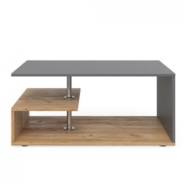 Tavolino da Salotto Moderno tavolo basso caffè in legno con vano portaoggetti