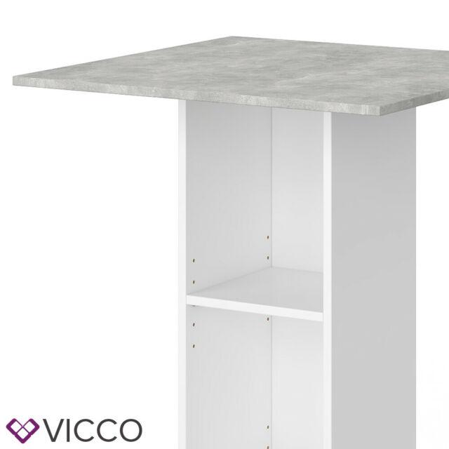 Acquista il tavolo da bar Vicco Rodeo 70x70 in bianco/cemento