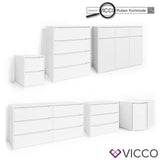 Vicco Scaffale per il bucato Ruben bianco Cesto del bucato Cassettone Guardaroba